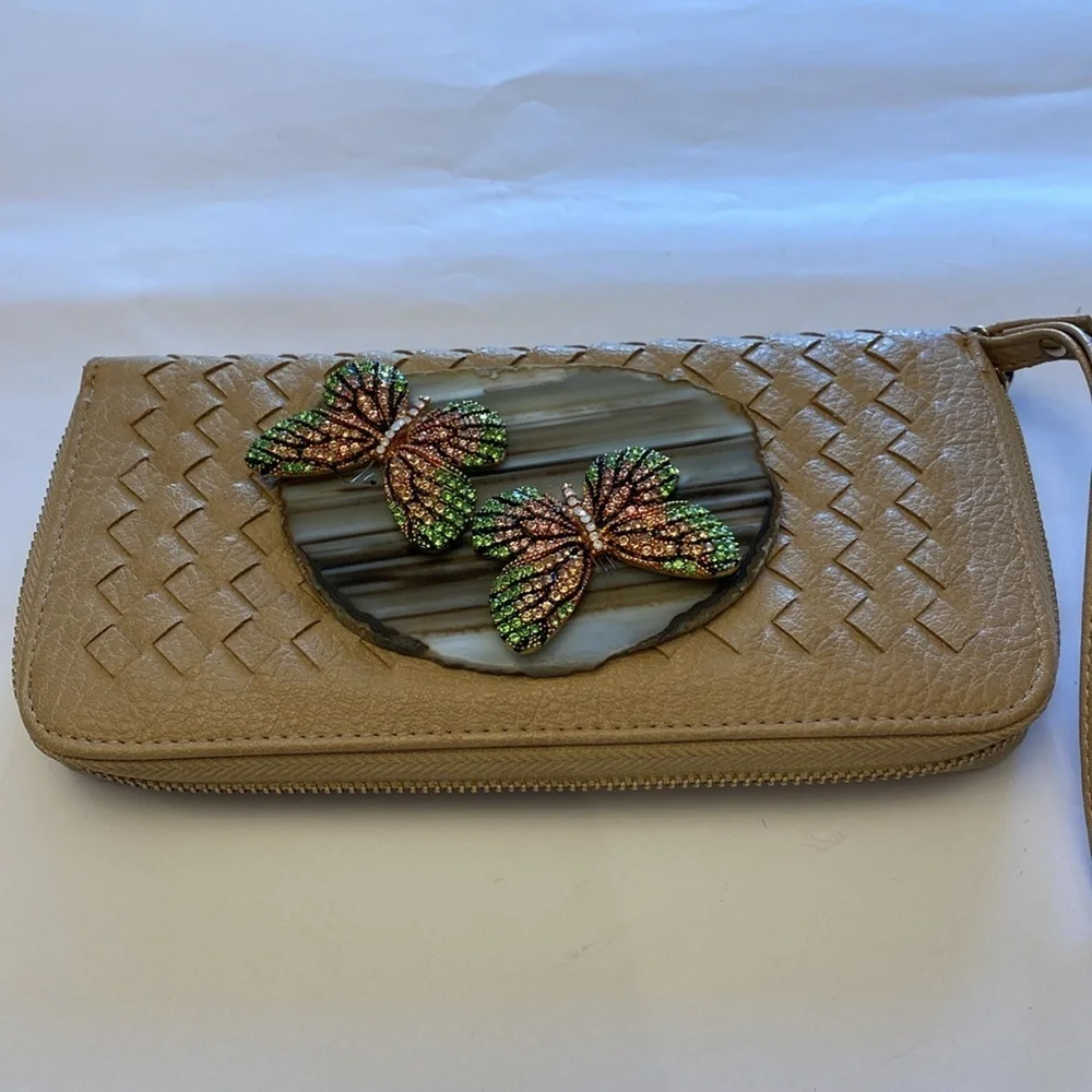 Embellished by Lynn Rosencrantz Zip Around Wallet